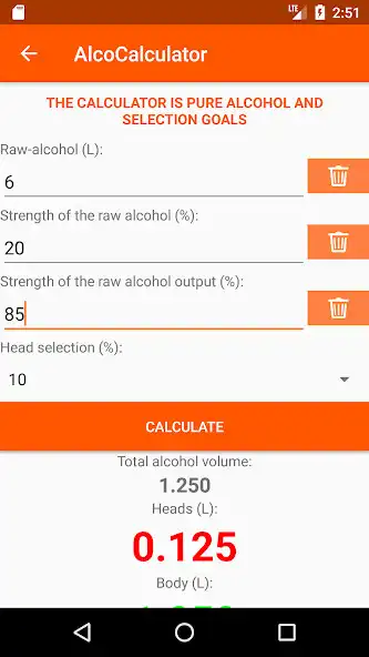 Play Alco Calculator for moonshiner as an online game Alco Calculator for moonshiner with UptoPlay