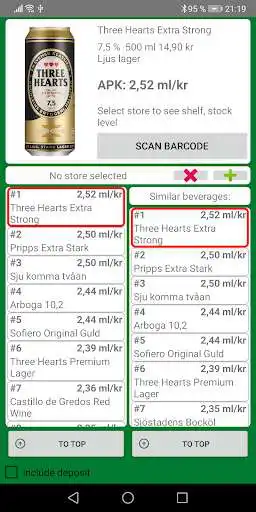 Play Alcohol Per Krona Scanner  and enjoy Alcohol Per Krona Scanner with UptoPlay
