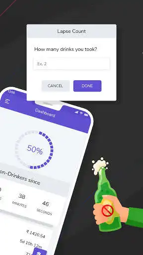 Play Alcohol Quit Assistant & Helper as an online game Alcohol Quit Assistant & Helper with UptoPlay