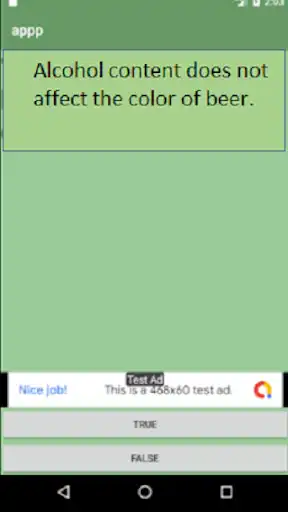Play AlcoholTrueorFalseQuiz  and enjoy AlcoholTrueorFalseQuiz with UptoPlay
