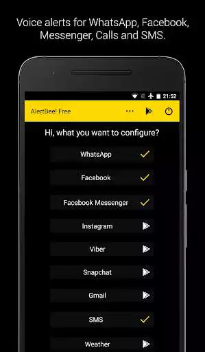 Play AlertBee Free - Voice Notifications  and enjoy AlertBee Free - Voice Notifications with UptoPlay