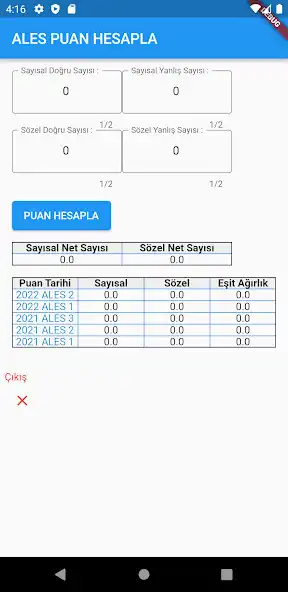Play ALES Puan Hesapla  and enjoy ALES Puan Hesapla with UptoPlay