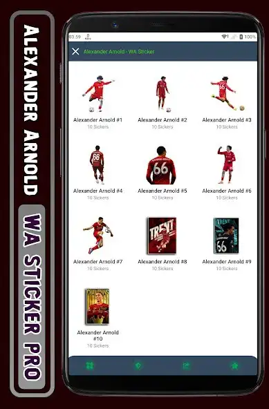 Play Alexander Arnold - WA Sticker  and enjoy Alexander Arnold - WA Sticker with UptoPlay