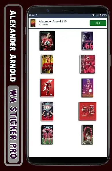 Play Alexander Arnold - WA Sticker as an online game Alexander Arnold - WA Sticker with UptoPlay