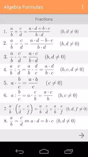 Play Algebra Formulas as an online game Algebra Formulas with UptoPlay