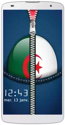 Play Algeria flag zipper lock