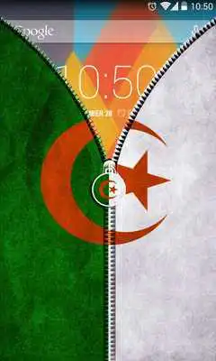 Play Algeria Flag Zipper UnLock