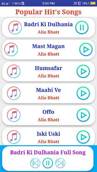 Play Alia Bhatt Songs  Ringtones  and enjoy Alia Bhatt Songs  Ringtones with UptoPlay