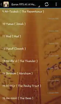 Play Ali Al Huthaify Quran  Audio