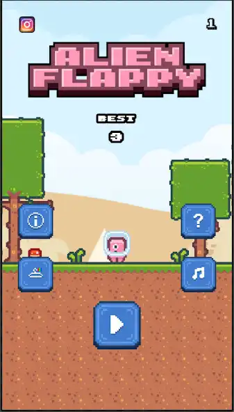 Play Alien Flappy Hardest Game Ever  and enjoy Alien Flappy Hardest Game Ever with UptoPlay