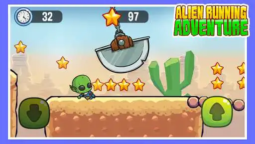 Play Alien Running Adventure as an online game Alien Running Adventure with UptoPlay