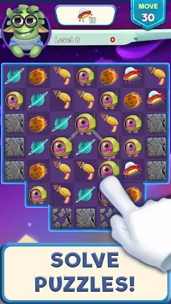 Play Aliens Blast - Match 3 Puzzle  and enjoy Aliens Blast - Match 3 Puzzle with UptoPlay