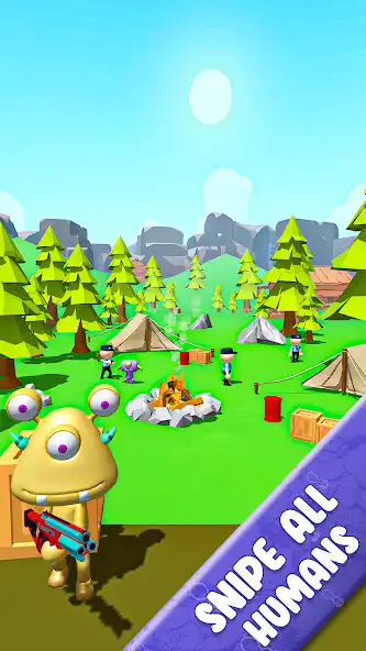 Play Alien Sniper Shooter as an online game Alien Sniper Shooter with UptoPlay