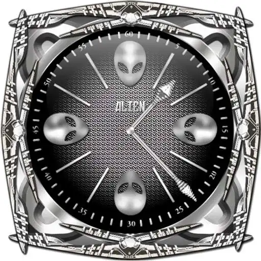 Play Alien Steel Clock Widget Collection APK