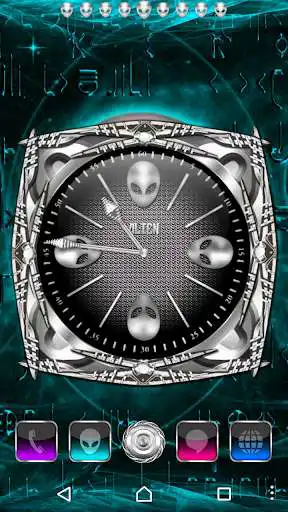 Play Alien Steel Clock Widget Collection as an online game Alien Steel Clock Widget Collection with UptoPlay