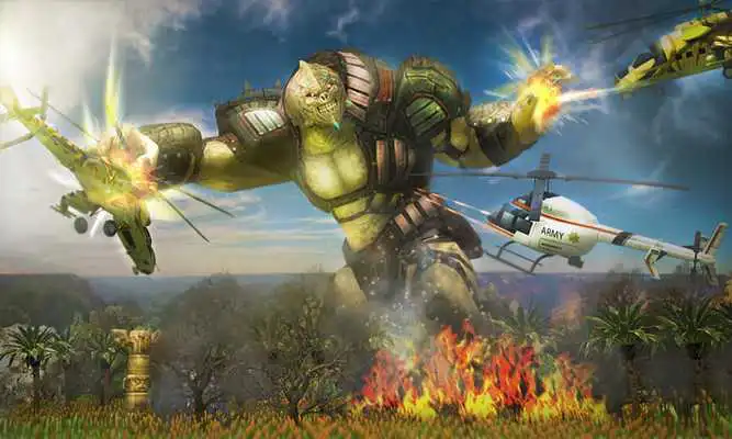 Play Aliens VS Army Skull Deadly Island