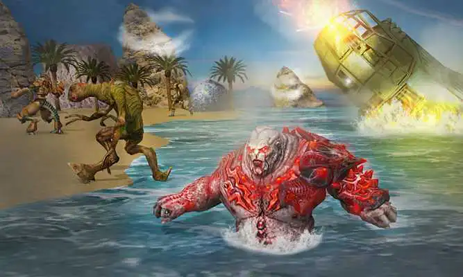 Play Aliens VS Army Skull Deadly Island