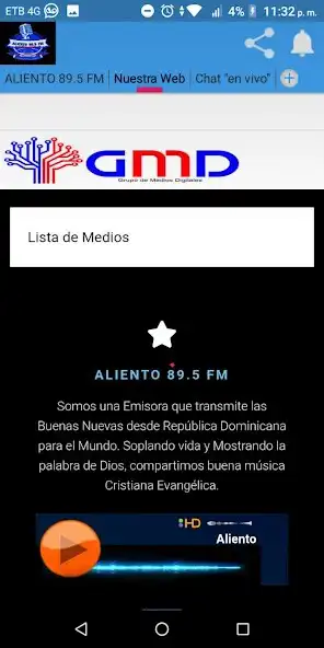 Play ALIENTO 89.5 FM  and enjoy ALIENTO 89.5 FM with UptoPlay