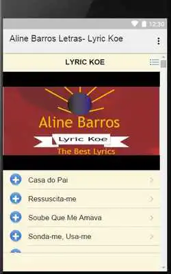 Play Aline Barros Letras- Lyric Koe