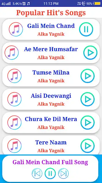 Play Alka Yagnik All Songs  and enjoy Alka Yagnik All Songs with UptoPlay