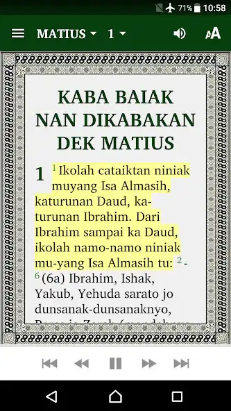 Play Alkitab Bahasa Minangkabau (Minangkabau Bible) as an online game online Alkitab Bahasa Minangkabau (Minangkabau Bible) with UptoPlay Play Alkitab Bahasa Minangkabau (Minangkabau Bible) as an online game Alkitab Bahasa Minangkabau (Minangkabau Bible) with UptoPlay