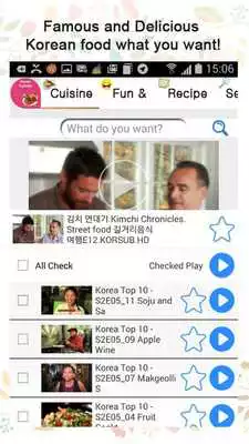 Play All about Korean cuisines!!