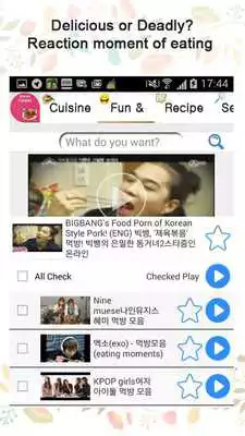 Play All about Korean cuisines!!