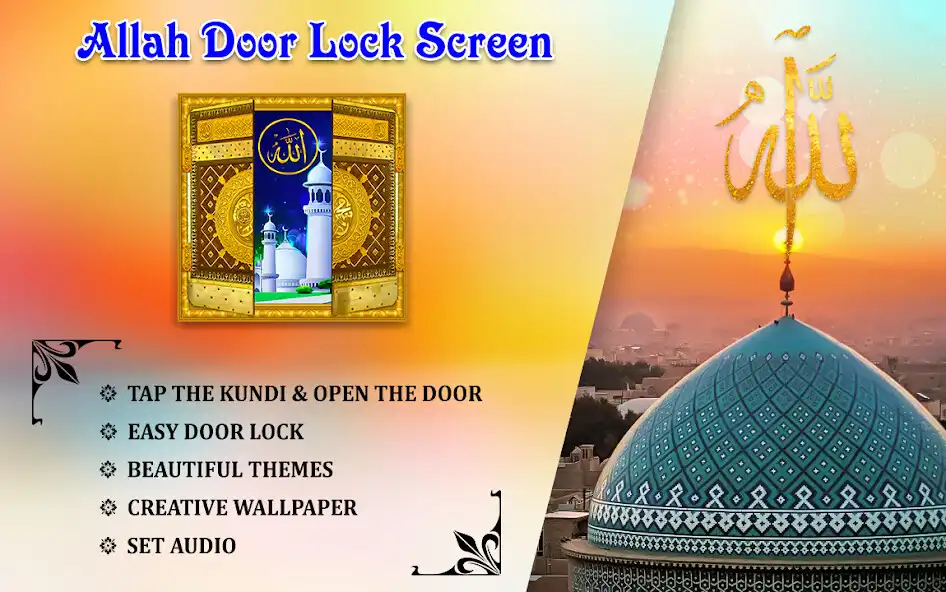 Play Allah Door Lock Screen  and enjoy Allah Door Lock Screen with UptoPlay