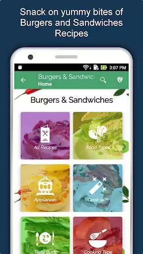 Play All Burger  Sandwich Recipes, Offline Fast Food