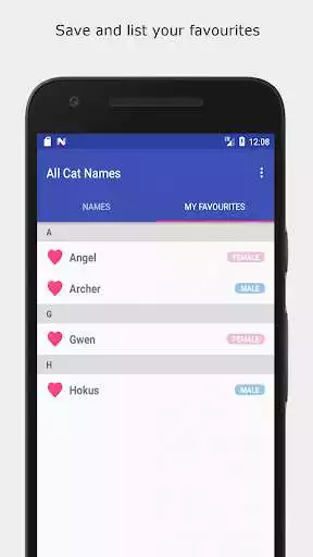 Play APK All Cat Names  and enjoy All Cat Names with UptoPlay com.fambengtsson.cat_names