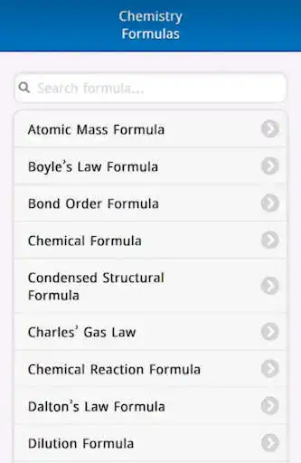 Play All Chemistry Formulas App as an online game All Chemistry Formulas App with UptoPlay