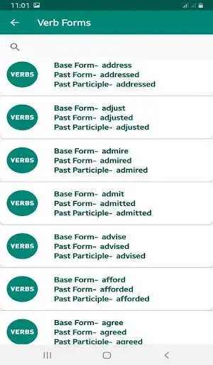 Play All English Verb Forms Words as an online game All English Verb Forms Words with UptoPlay