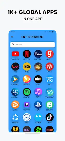 Play All Entertainment Apps In One as an online game All Entertainment Apps In One with UptoPlay