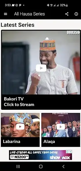 Play All Hausa Series  and enjoy All Hausa Series with UptoPlay