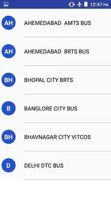 Play All India BRTS  City Bus Indicator