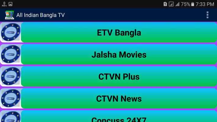 Play All Indian Bangla TV Channels