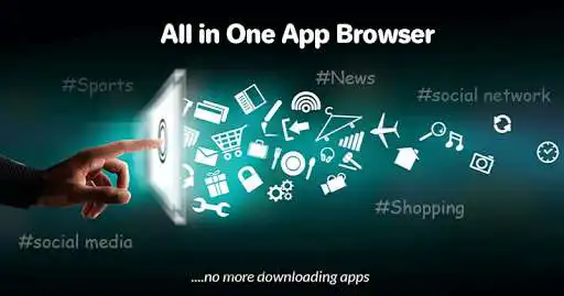All in One App Browser (social media, network app) online game with ...