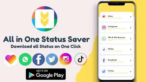 Play All in One GB Status Saver  and enjoy All in One GB Status Saver with UptoPlay