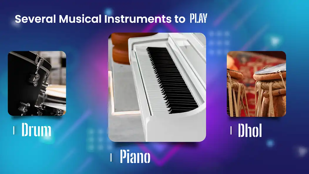 Play All-in-one: Piano, Drum, Dhol as an online game All-in-one: Piano, Drum, Dhol with UptoPlay