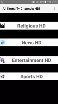 Play All Korea TV Channels HD!