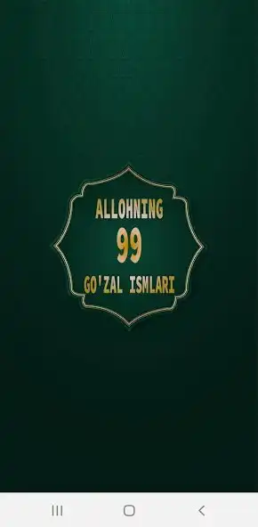 Play Allohning 99 gozal ismlari  and enjoy Allohning 99 gozal ismlari with UptoPlay