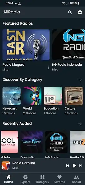 Play AllRadio: Live Radio Stations  and enjoy AllRadio: Live Radio Stations with UptoPlay
