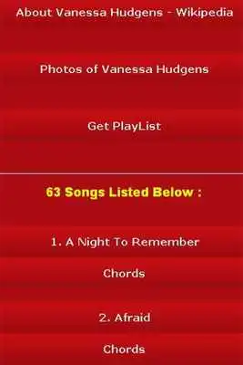 Play All Songs of Vanessa Hudgens Play All Songs of Vanessa Hudgens