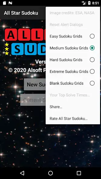 Play All Star Sudoku