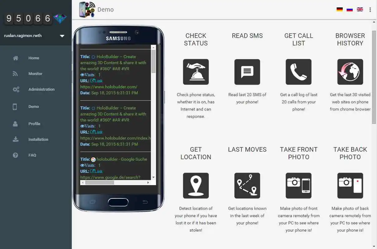 Play All Tracker. Photo, Voice, GPS