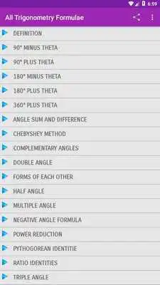 Play All Trigonometry Formulae
