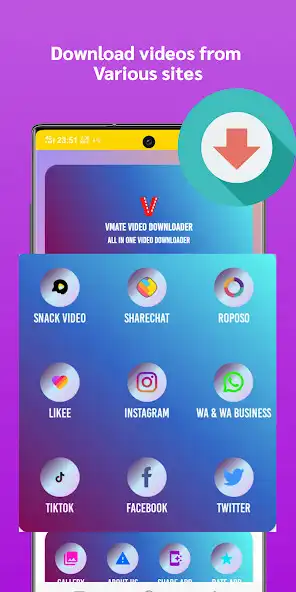 Play All Video Downloader App 2022  and enjoy All Video Downloader App 2022 with UptoPlay
