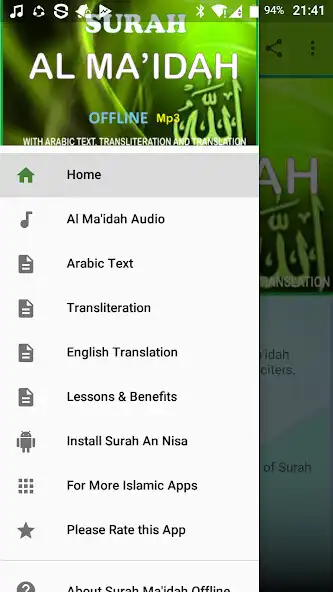 Play Al Maidah Offline Mp3  and enjoy Al Maidah Offline Mp3 with UptoPlay