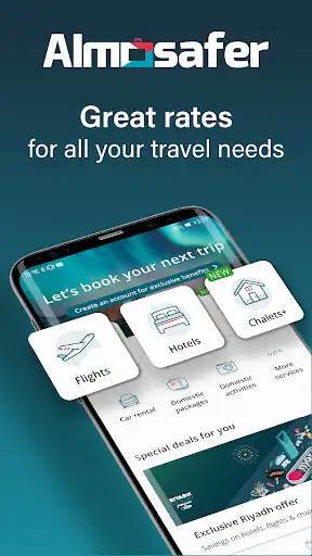 Play Almosafer: Travel  leisure  and enjoy Almosafer: Travel  leisure with UptoPlay