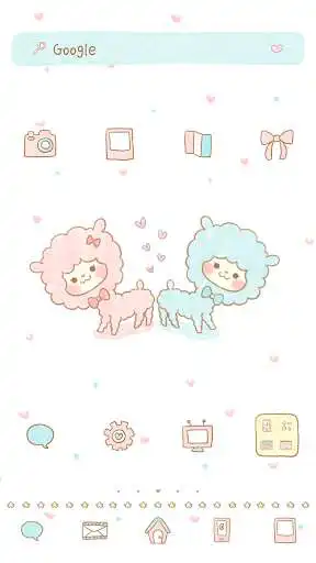 Play APK Alpaca dodol launcher theme  and enjoy Alpaca dodol launcher theme with UptoPlay com.iconnect.launcher.theme.Alpaca.couple